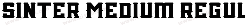 Sinter Medium Regul字体转换